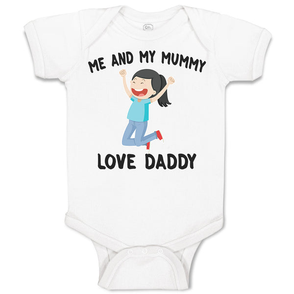 Baby Clothes Me and My Mummy Love Daddy Baby Bodysuits Boy & Girl Cotton