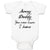 Baby Clothes Sorry Daddy You Now Have 2 Bosses Baby Bodysuits Boy & Girl Cotton