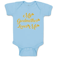 Baby Clothes My Godmother Loves Me Baby Bodysuits Boy & Girl Cotton