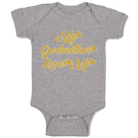 Baby Clothes My Godmother Loves Me Baby Bodysuits Boy & Girl Cotton