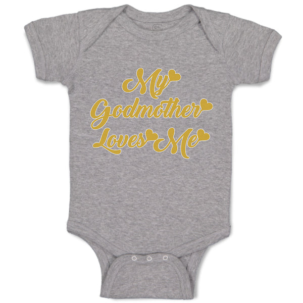 Baby Clothes My Godmother Loves Me Baby Bodysuits Boy & Girl Cotton