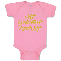 Baby Clothes My Godmother Loves Me Baby Bodysuits Boy & Girl Cotton