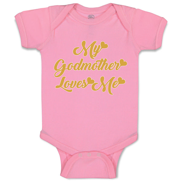 Baby Clothes My Godmother Loves Me Baby Bodysuits Boy & Girl Cotton