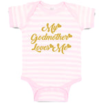 Baby Clothes My Godmother Loves Me Baby Bodysuits Boy & Girl Cotton