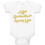 Baby Clothes My Godmother Loves Me Baby Bodysuits Boy & Girl Cotton