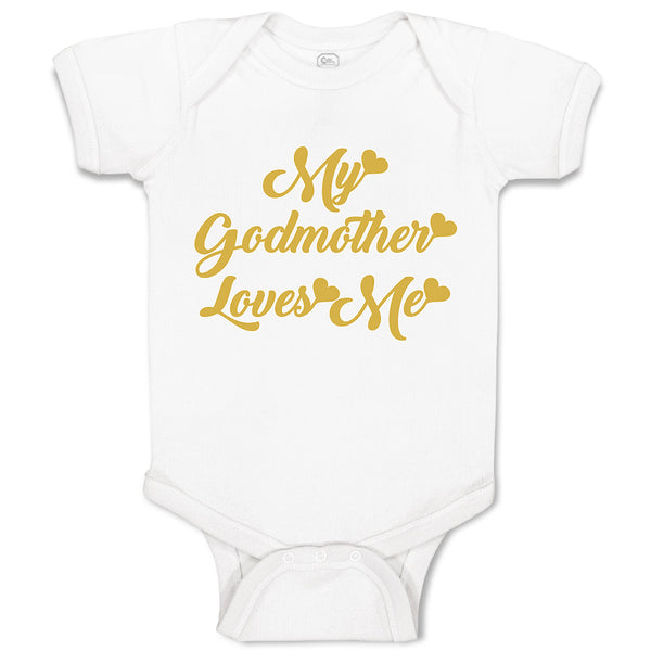 Baby Clothes My Godmother Loves Me Baby Bodysuits Boy & Girl Cotton