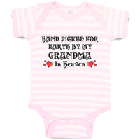 Baby Clothes Hand Picked for Earth by My Grandma in Heaven Baby Bodysuits Cotton