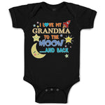 Baby Clothes I Love My Grandma to The Moon and Back Baby Bodysuits Cotton