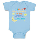 Baby Clothes I Love My Grandma to The Moon and Back Baby Bodysuits Cotton