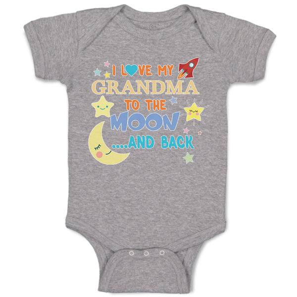 Baby Clothes I Love My Grandma to The Moon and Back Baby Bodysuits Cotton