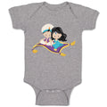 Baby Clothes Aladdin Jasmine Baby Bodysuits Boy & Girl Newborn Clothes Cotton