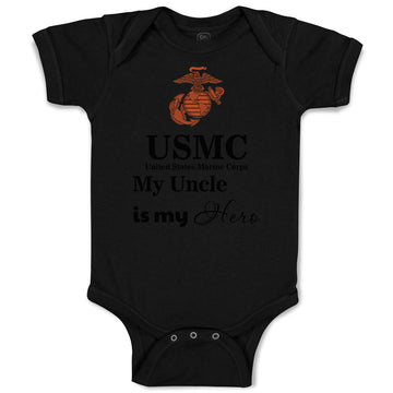 Baby Clothes Usmc My Uncle Is My Hero Baby Bodysuits Boy & Girl Cotton