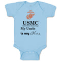 Baby Clothes Usmc My Uncle Is My Hero Baby Bodysuits Boy & Girl Cotton