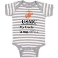 Baby Clothes Usmc My Uncle Is My Hero Baby Bodysuits Boy & Girl Cotton