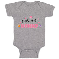 Baby Clothes Cute like Mommy Baby Bodysuits Boy & Girl Newborn Clothes Cotton