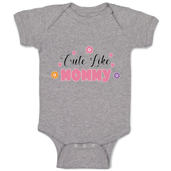 Baby Clothes Cute like Mommy Baby Bodysuits Boy & Girl Newborn Clothes Cotton