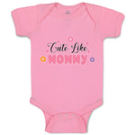 Baby Clothes Cute like Mommy Baby Bodysuits Boy & Girl Newborn Clothes Cotton