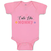 Baby Clothes Cute like Mommy Baby Bodysuits Boy & Girl Newborn Clothes Cotton