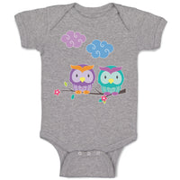 Baby Clothes Owl's Love Baby Bodysuits Boy & Girl Newborn Clothes Cotton