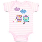 Baby Clothes Owl's Love Baby Bodysuits Boy & Girl Newborn Clothes Cotton