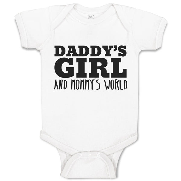 Daddy's Girl Mommy's World Bodysuit Cute Baby Bodysuits Baby Shower Gifts,  Cute Kids Shirts, Funny Baby Shirts, Funny Kids Shirts 