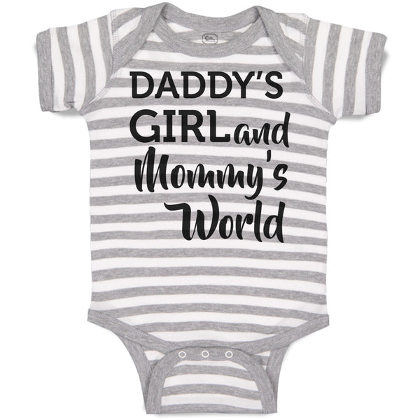 Baby Clothes Daddy's Girl and Mommy's World Baby Bodysuits Boy & Girl Cotton