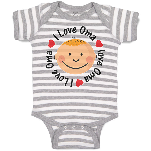 Baby Clothes I Love Oma Baby Bodysuits Boy & Girl Newborn Clothes Cotton