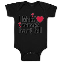 Baby Clothes I Make Mama's Heart Full Baby Bodysuits Boy & Girl Cotton