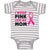 Baby Clothes I Wear Pink for My Mom Baby Bodysuits Boy & Girl Cotton