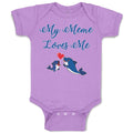 Baby Clothes My Meme Loves Me Baby Bodysuits Boy & Girl Newborn Clothes Cotton