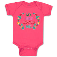 Baby Clothes My Mimi Loves Me Baby Bodysuits Boy & Girl Newborn Clothes Cotton