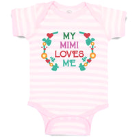 Baby Clothes My Mimi Loves Me Baby Bodysuits Boy & Girl Newborn Clothes Cotton