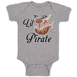 Baby Clothes Wooden Ship and Pirate in Search of Treasure Chests Baby Bodysuits