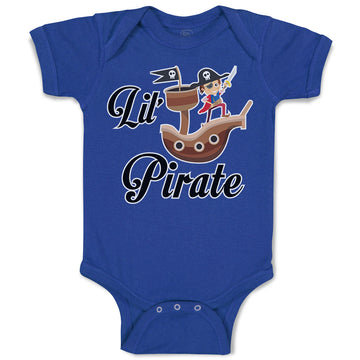 Baby Clothes Wooden Ship and Pirate in Search of Treasure Chests Baby Bodysuits