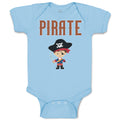 Baby Clothes Pirate Boy Character Baby Bodysuits Boy & Girl Cotton