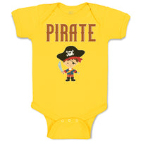 Baby Clothes Pirate Boy Character Baby Bodysuits Boy & Girl Cotton