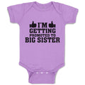 Baby Clothes I'M Getting Promoted to Big Sister Baby Bodysuits Boy & Girl Cotton