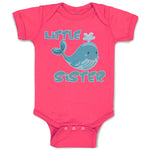 Baby Clothes Little Sister and An Cute Dolphin Baby Bodysuits Boy & Girl Cotton