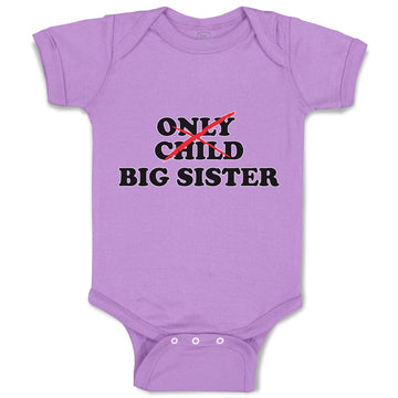 Baby Clothes Only Child Big Sister Baby Bodysuits Boy & Girl Cotton