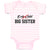 Baby Clothes Only Child Big Sister Baby Bodysuits Boy & Girl Cotton