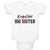 Baby Clothes Only Child Big Sister Baby Bodysuits Boy & Girl Cotton