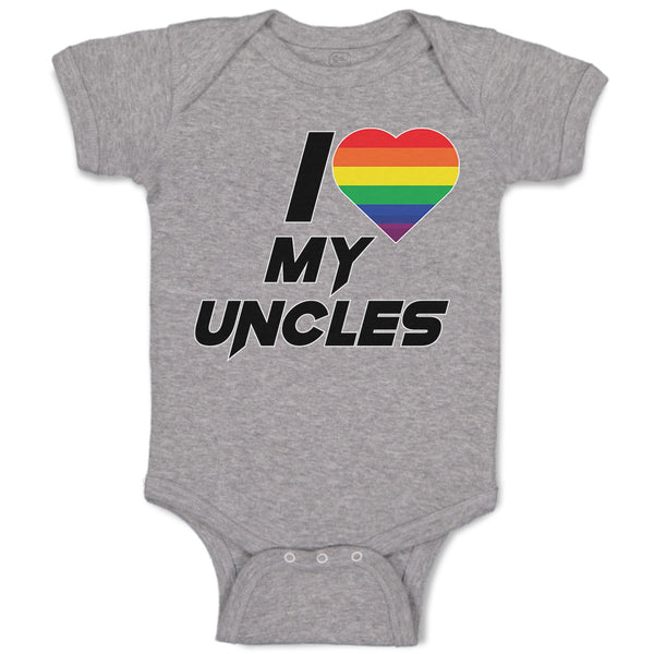 Baby Clothes I Love My Uncles Baby Bodysuits Boy & Girl Newborn Clothes Cotton