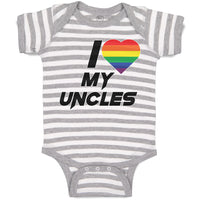 Baby Clothes I Love My Uncles Baby Bodysuits Boy & Girl Newborn Clothes Cotton