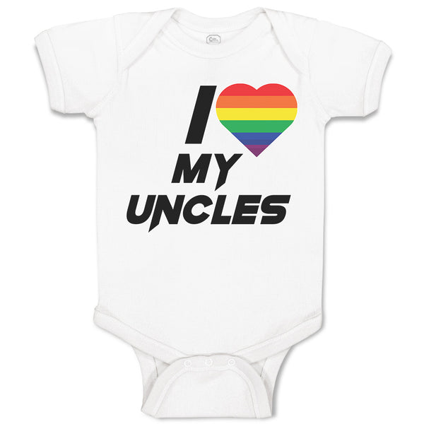 Baby Clothes I Love My Uncles Baby Bodysuits Boy & Girl Newborn Clothes Cotton