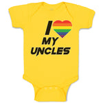 Baby Clothes I Love My Uncles Baby Bodysuits Boy & Girl Newborn Clothes Cotton