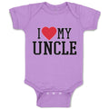 Baby Clothes I Love My Uncle Baby Bodysuits Boy & Girl Newborn Clothes Cotton