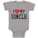 Baby Clothes I Love My Uncle Baby Bodysuits Boy & Girl Newborn Clothes Cotton