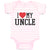 Baby Clothes I Love My Uncle Baby Bodysuits Boy & Girl Newborn Clothes Cotton