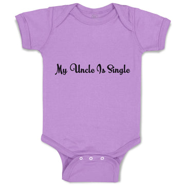 Baby Clothes My Uncle Is Single Baby Bodysuits Boy & Girl Newborn Clothes Cotton