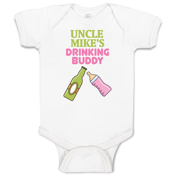 Baby Clothes Uncle Mike's Drinking Buddy Baby Bodysuits Boy & Girl Cotton